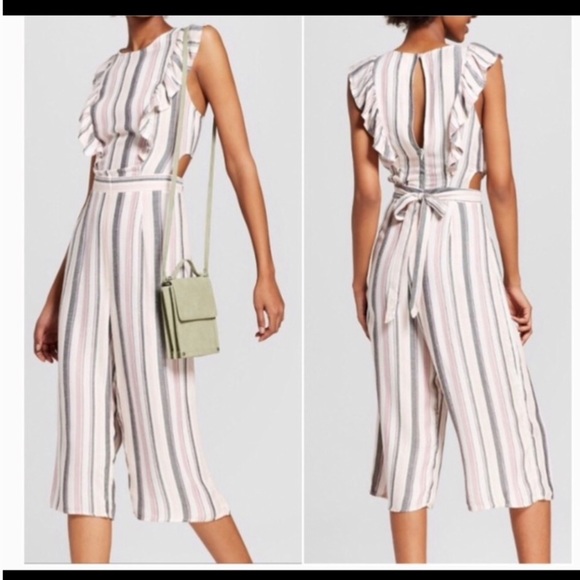 Stripe sleeveless romper - Picture 2 of 6